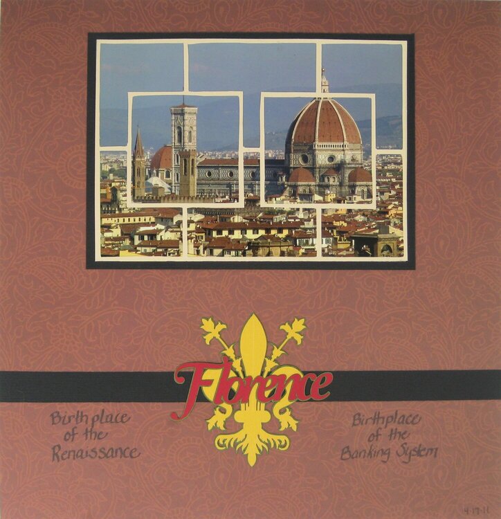 Florence, Italy Cover Page