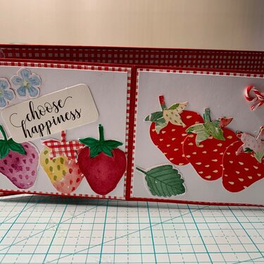 Strawberry Slimline Card