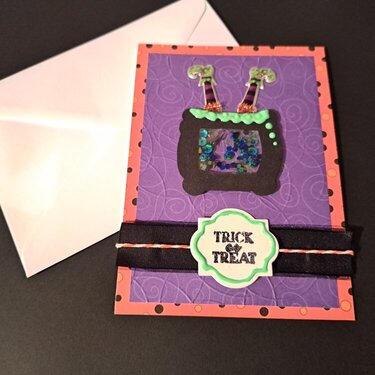 Witch Cauldron  Card