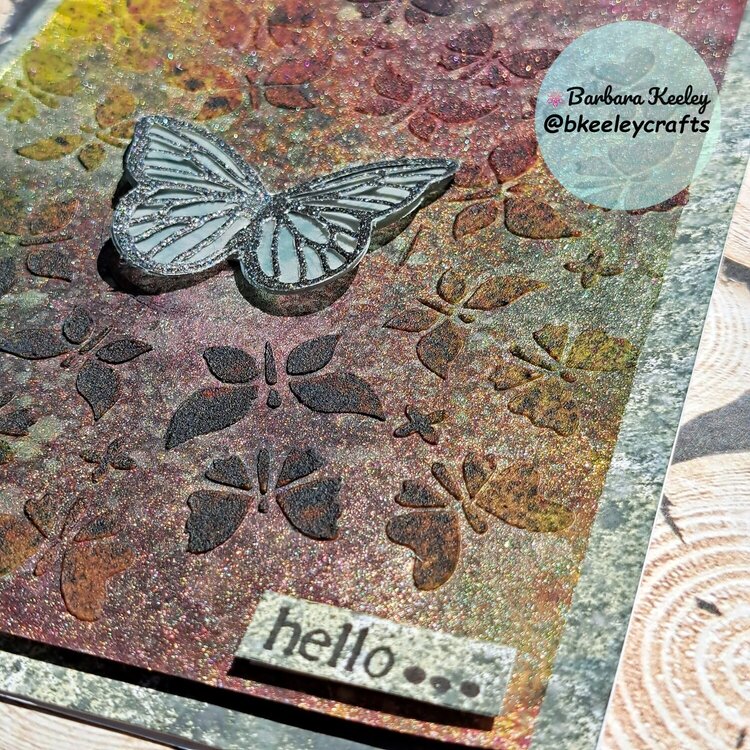 Distressed Butterfly Card