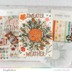 Cozy Sweater Weather Shaker Card