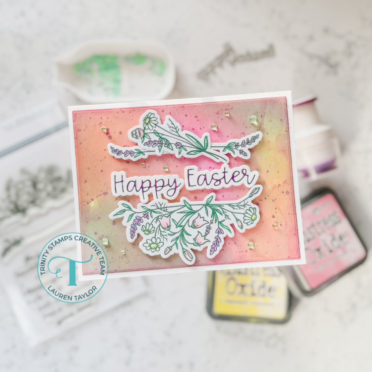 Easter Florals with Trinity Stamps