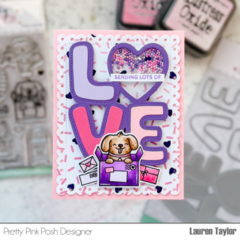 Sending Love Shaker Card