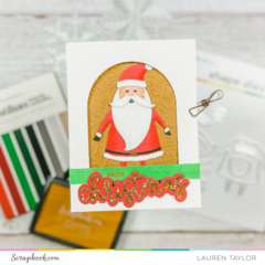 Tri Panel Santa Card