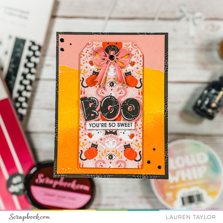 Boo! Cloud Whip + Embossing Glaze Card