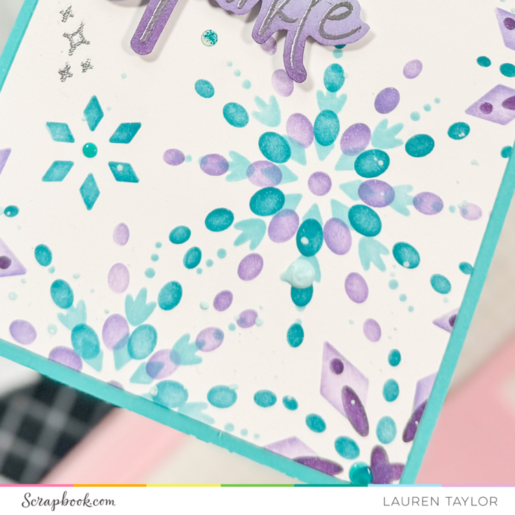 Sparkles with the Sizzix Stencil &amp; Stamp Tool