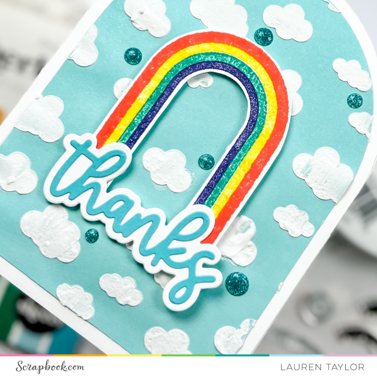 Rainbow Arch Thanks Card