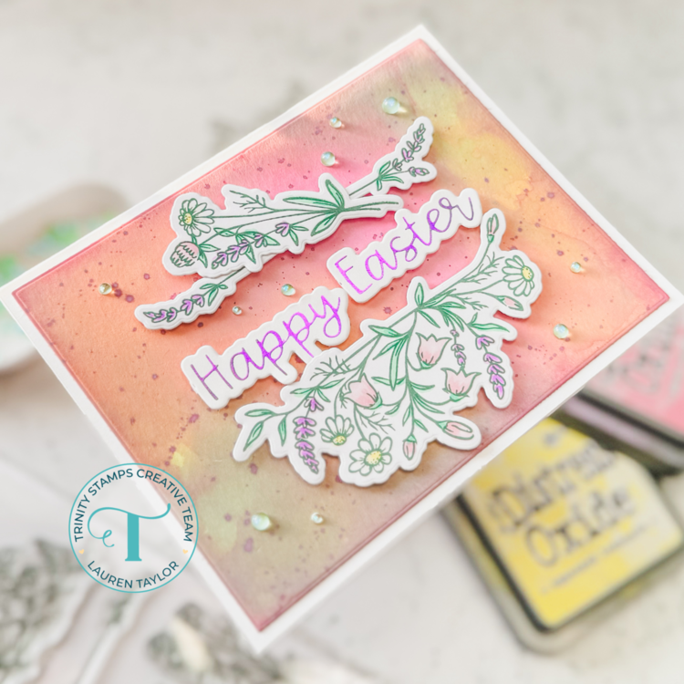 Easter Florals with Trinity Stamps