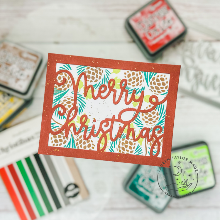 Easy Stenciled Christmas Cards