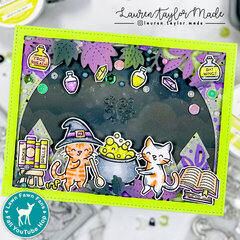 Lawn Fawn Fans Fall Hop - Purrfectly Wicked