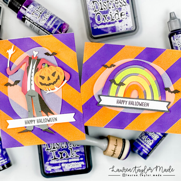 Villainous Potion Striped Halloween Cards