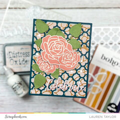 Rose Bloom Celebrate Card