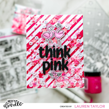Think Pink Shaker Card