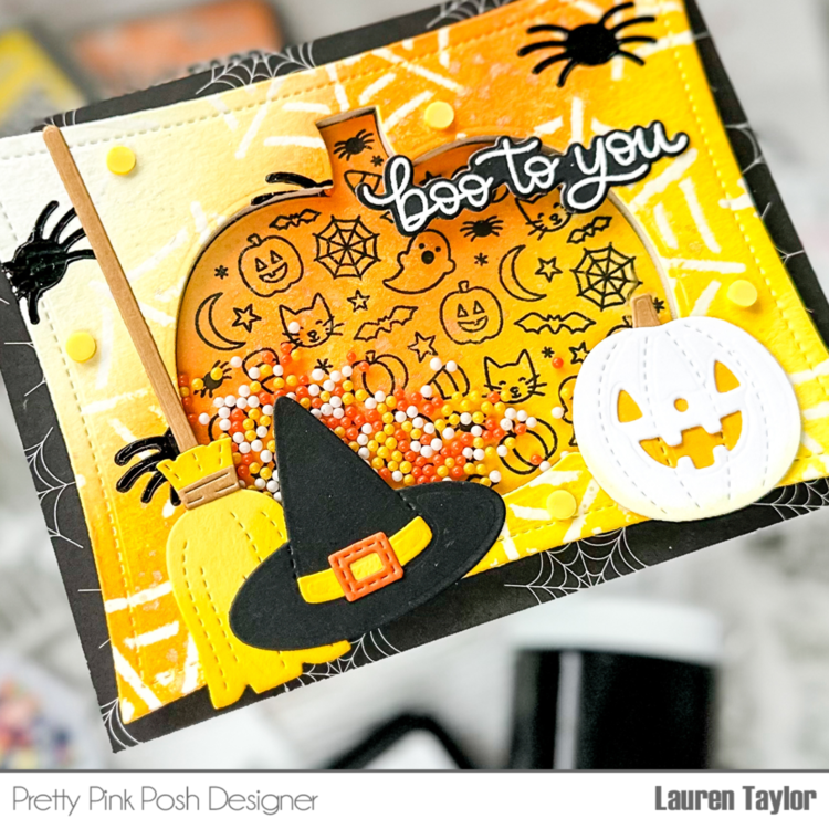 Boo To You Shaker Halloween Card