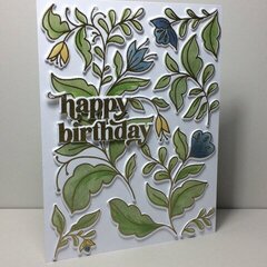 Birthday Card - PFS Folk Garden