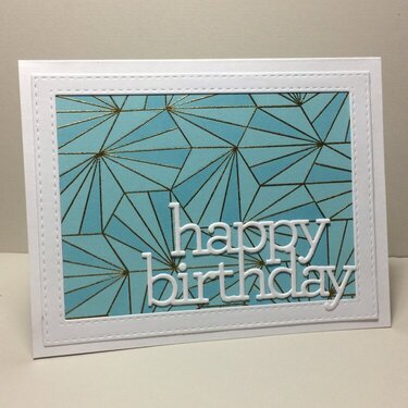 Birthday Card - geometric for guys