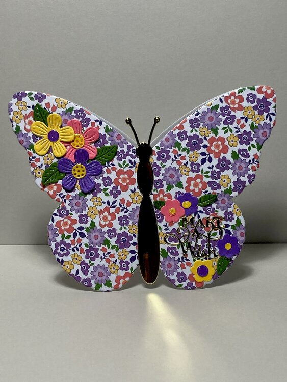 Birthday Card- Butterfly Shaped