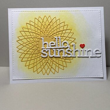 Hello sunshine card