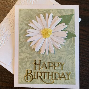 Birthday card - daisy