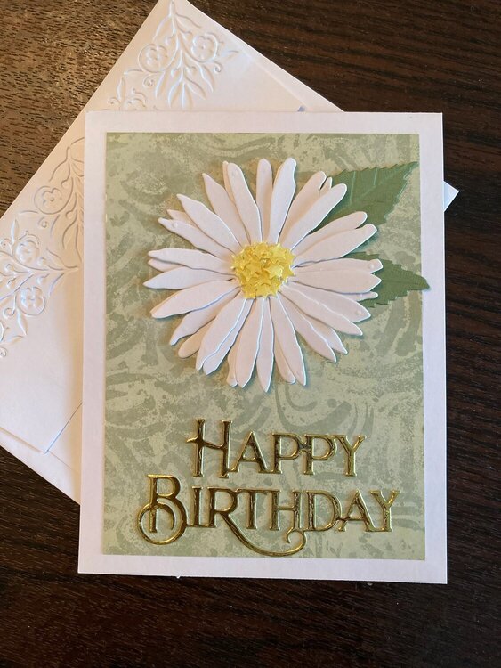 Birthday card - daisy