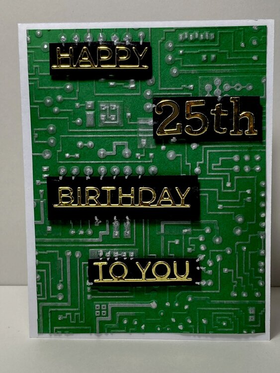 Circuit Board Birthday for the tech geek