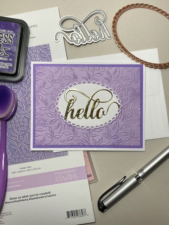 Quick &amp; Easy Hello Card #2