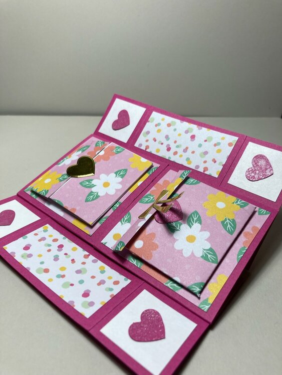 Never Ending Fun Fold card for my grandnieces 7th birthday