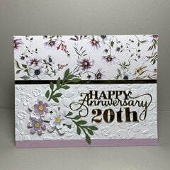 2 Milestone Anniversary Cards for family and friends