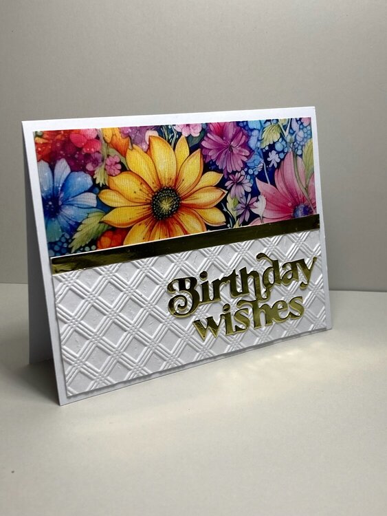 Bright floral birthday wishes