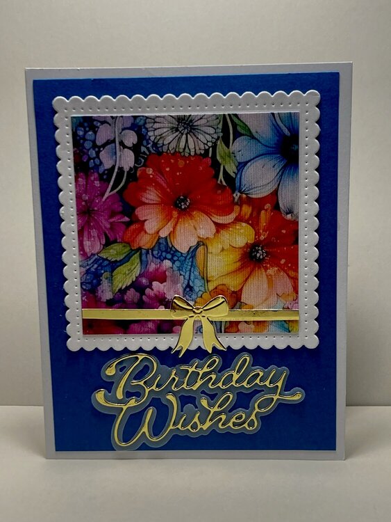 Bright floral birthday card #3