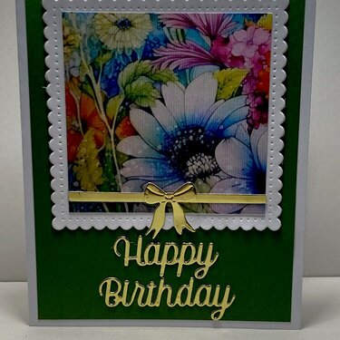 Bright floral birthday card #2