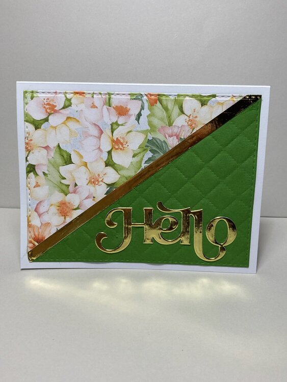 Floral hello card #2