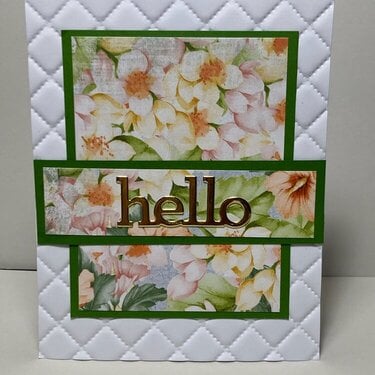 Floral hello card #1