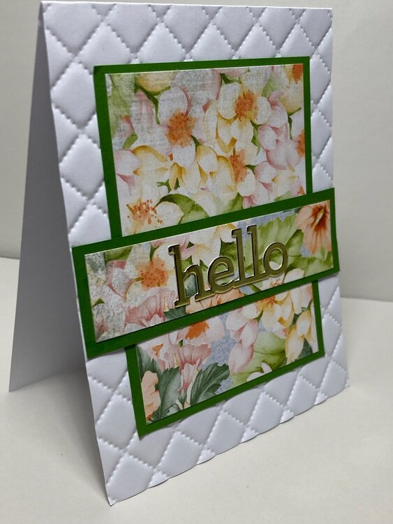 Floral hello card #1