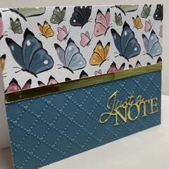 Just a note butterflies card