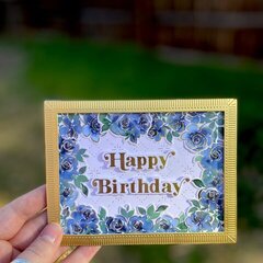 Indigo Birthday Card