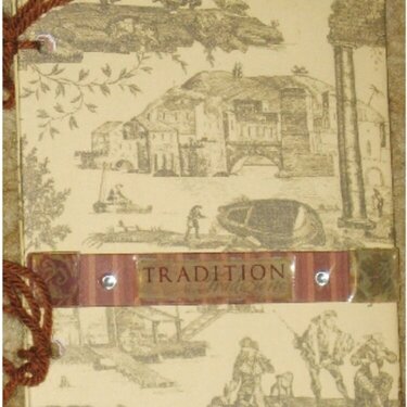 Handmade Scrapbook - Tradition