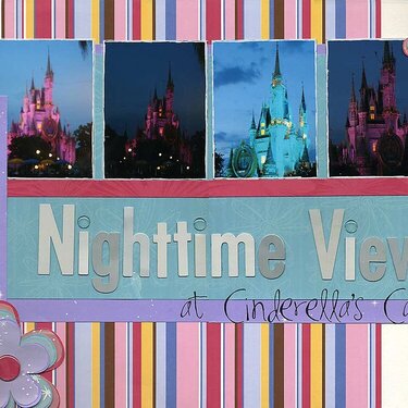 Nighttime Views of Cinderella&#039;s Castle