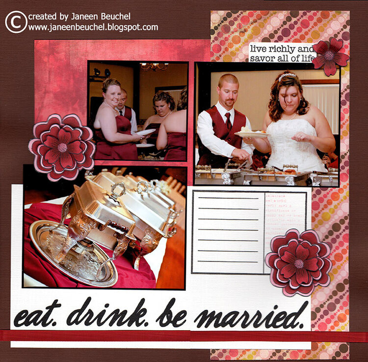 Eat. Drink. Be Married.