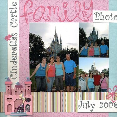 Family Photo at Cinderella&#039;s Castle