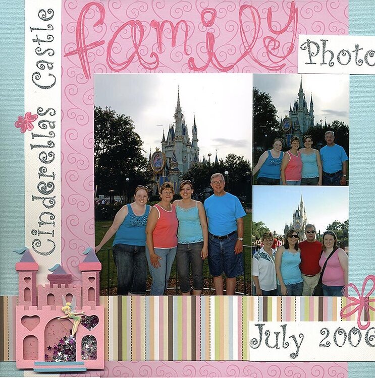 Family Photo at Cinderella&#039;s Castle