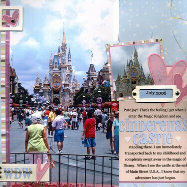 My First View of Cinderella&#039;s Castle