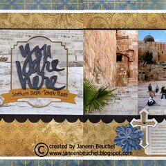 You are Here - Southern Steps, Temple Mount