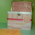 Tin Container / Lunch Box - Mother - Open Lid view