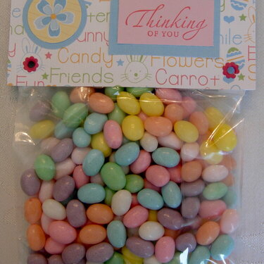 Easter Card and Candy - Jelly Beans