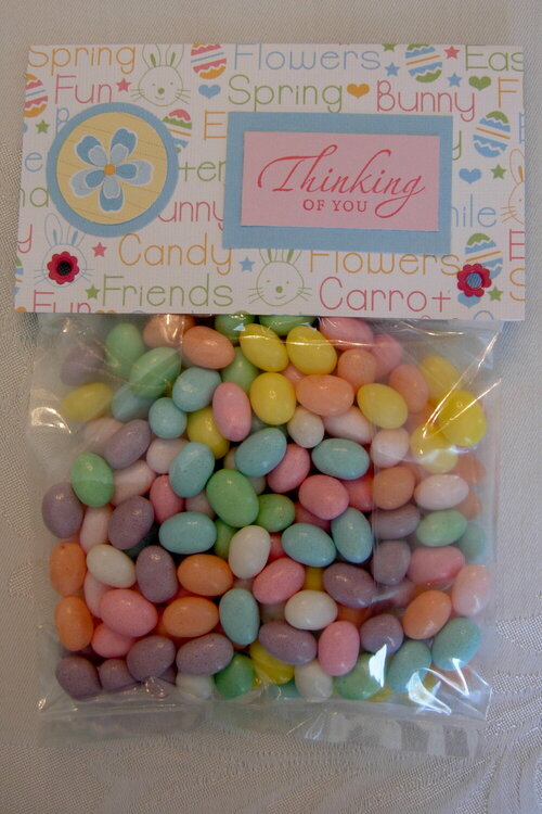 Easter Card and Candy - Jelly Beans