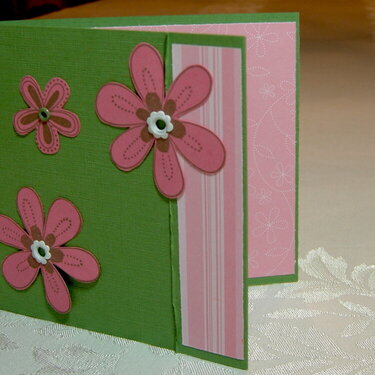 SU Wild Wasabi and Prints Pack Friendship Card, side view