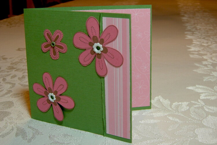 SU Wild Wasabi and Prints Pack Friendship Card, side view