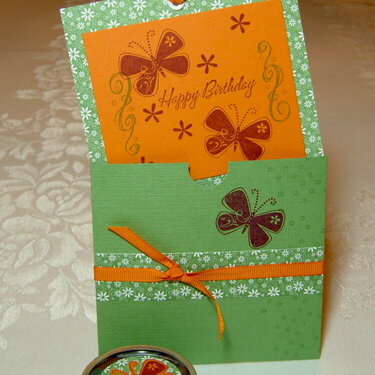 Wild Wasabi Pocket Card - Opened View