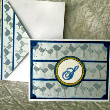 Sandra Monogram Cards 2